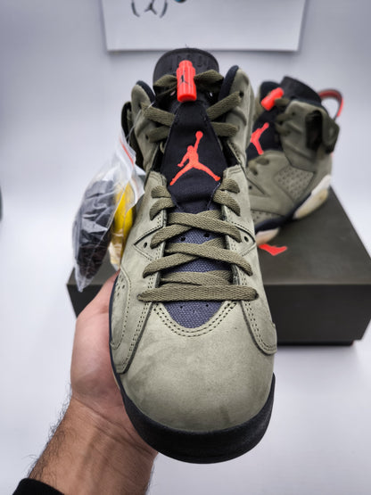 AJ 6 X Travis Scott Olive (GID)