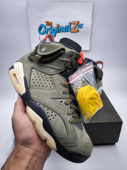 AJ 6 X Travis Scott Olive (GID)