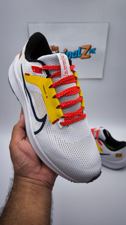 NK Zoom Pegasus 40 (White Yellow Red) - TheOriginalzPKtheoriginalzpk